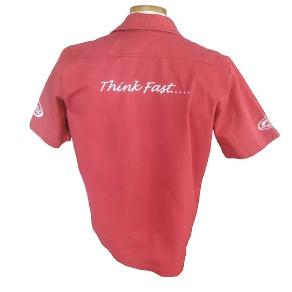 (XXL) Western Power Sports Motorcycle Event Shirt Mens Button Down Short Sleeve - Picture 4 of 11